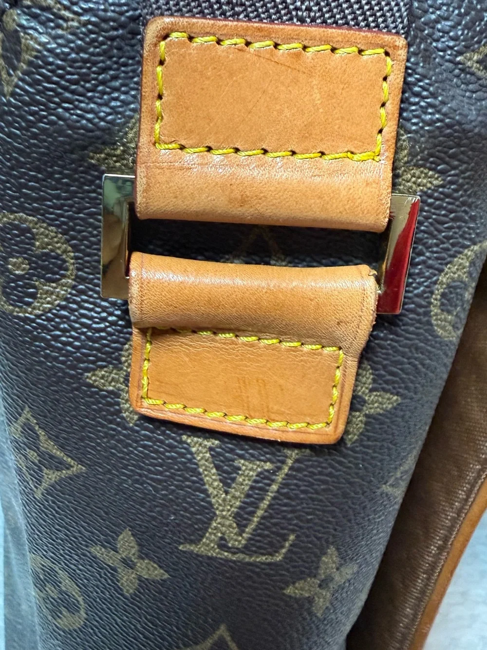 Louis Vuitton Monogram Canvas Messenger in Brown with Tan Trim